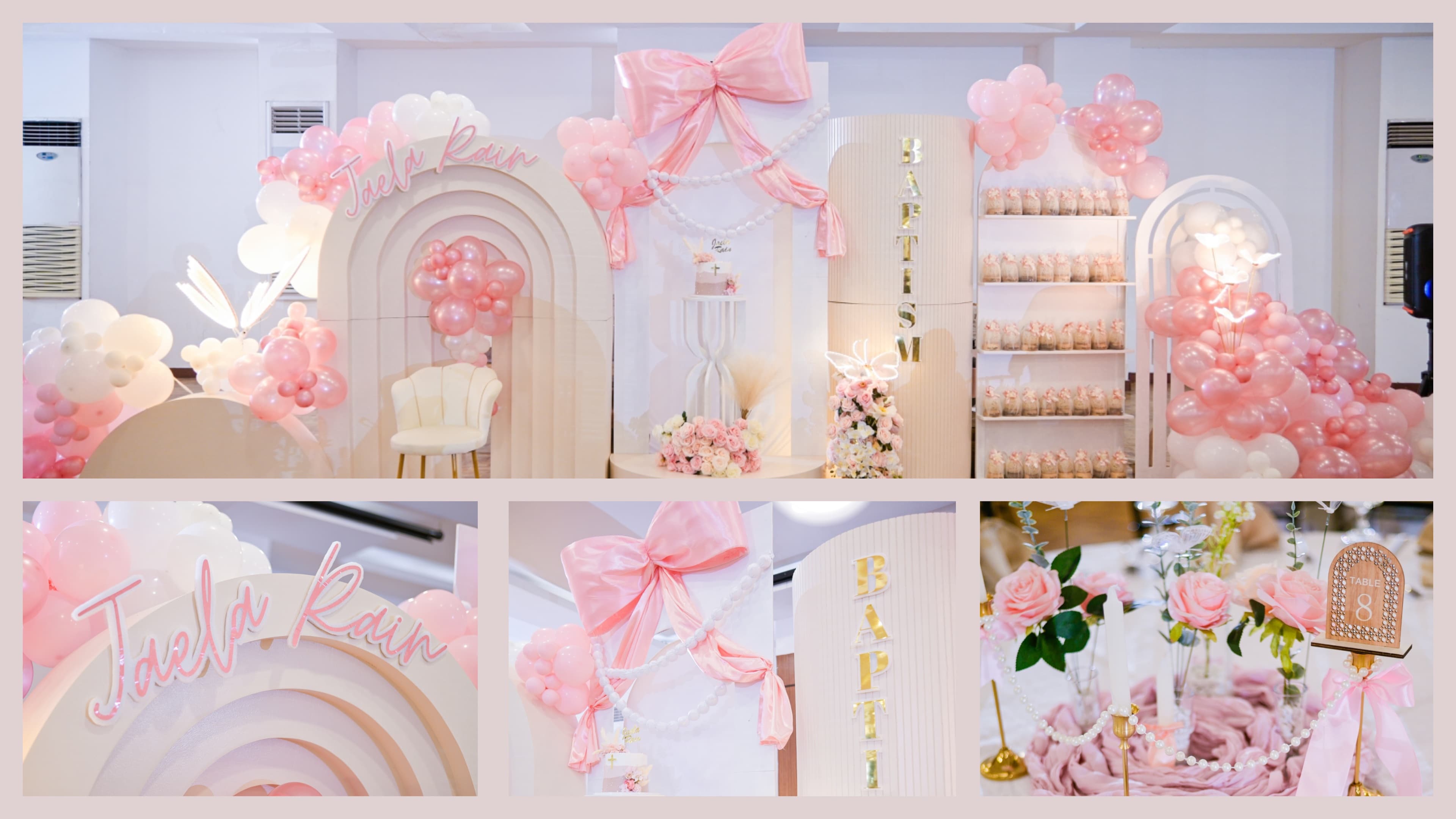 Jaela Rain Christening — Styled by Kaiya event styling
